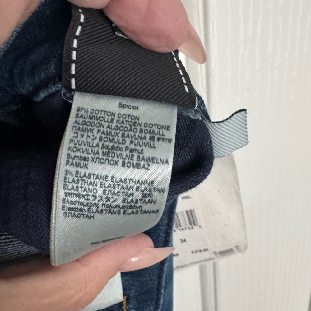 NWT 7 For All Mankind Blue Cropped Flare Jeans - Picture 7 of 7